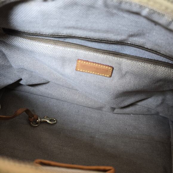 Dooney & Bourke Vintage Signature Monogram Canvas & Leather Shoulder Bag - Picture 9 of 12